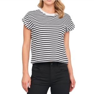 Zara Striped Boxy Fit Top Size S